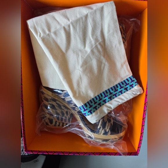 NIB Tory Burch Lola 100-mm sandal- Jute - Picture 10 of 10